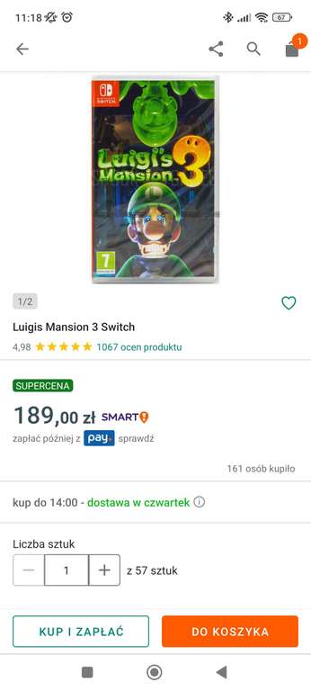 Gra Luigis Mansion 3 Nintendo Switch