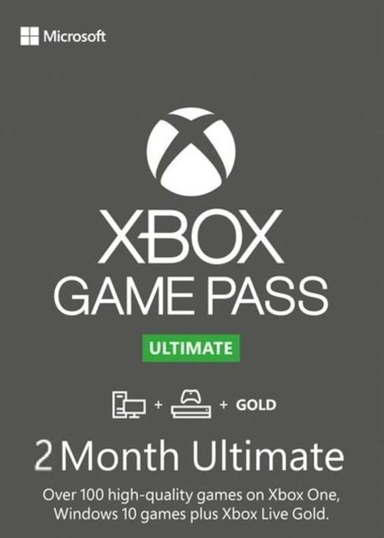 Xbox Game Pass 2 miesiące, wersja próbna bez możliwości kumulowania