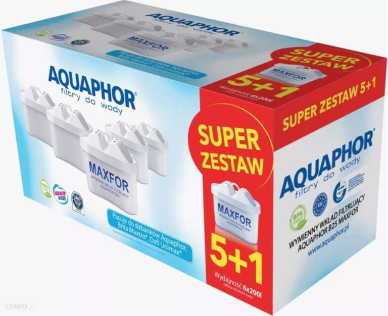 Filtr do wody Aquaphor B100-25 Maxfor 6 szt. @Ceneo