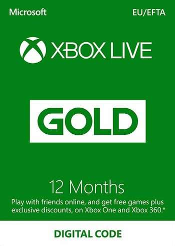 12 miesięcy Xbox Live Gold (konta PL, działa jako przedłużenie, możliwość konwersji na Game Pass) @ Eneba