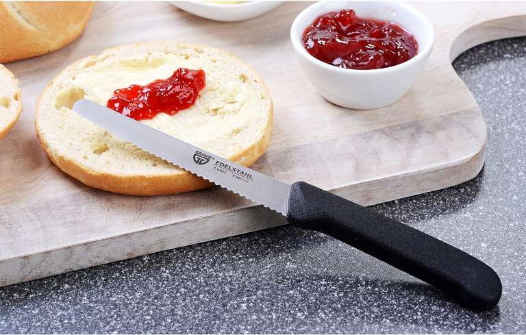 GRÄWE Noże stołowe, 2 sztuki, kolor czarny zestaw noży śniadaniowych do krojenia | darmowa dostawa z Amazon Prime
