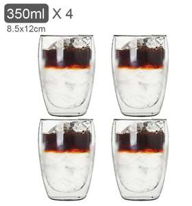 4 szt. szklanki 350 ml. z podwójnymi ściankami US $10.96 w opisie link do 6szt 80 ml za 37,62 zł.
