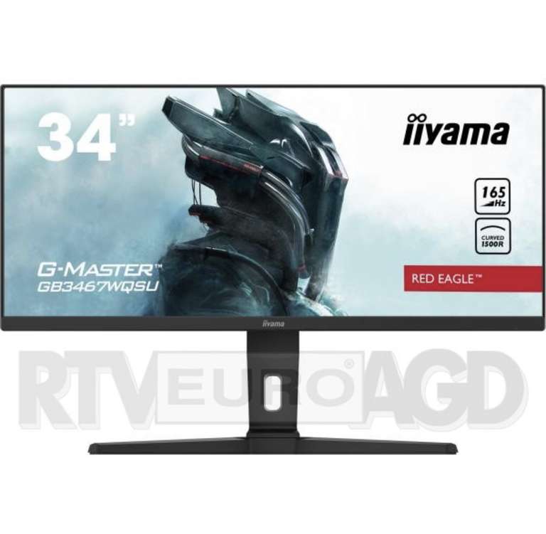 Monitor iiyama G-Master Red Eagle GB3467WQSU-B1 0,4ms 165Hz