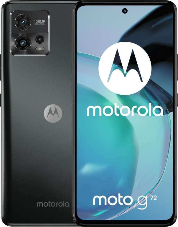 Smartfon Motorola Moto G72 6/128GB 6,55" P-OLED 1080x2460 Dual SIM 5000mAh Meteorite Grey