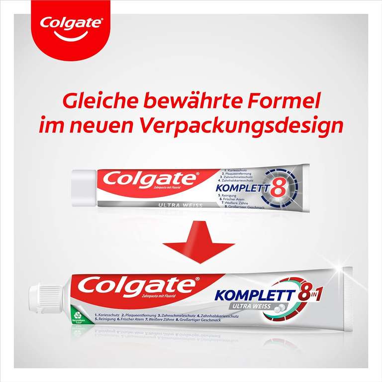 Pasta do zębów Colgate Complete Ultra White 12x75ml [Z Niemiec] | Amazon