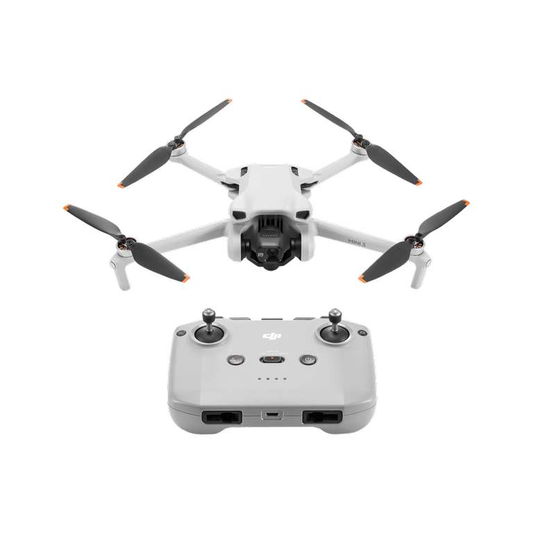 Dron DJI Mini 3 RC-N1 [379 € (1 637,66 zł)], wersja RC [519 € (2 242,60 zł)], wersja bez kontrolera [309 € (1 335,19 zł)]
