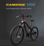 Rower elektryczny RANDRIDE YG90B Black 48V 17AH 1000W koła 27.5" z EU za $1073.66 / ~4230zł