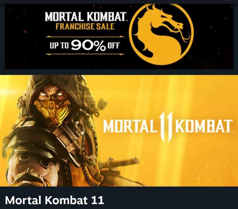 Mortal Kombat 11 na promocji w steam