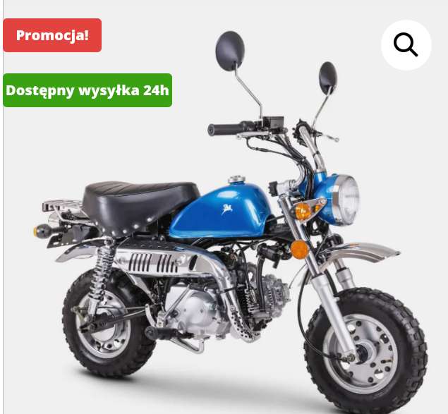 Retro motorynka Romet Pony 125cm3 wtrysk na kat:B niebieska (2022 ostatni wypust w stylu retro)