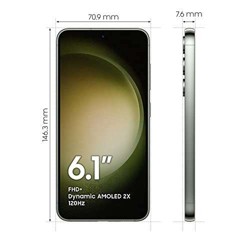 Smartfon Samsung Galaxy S23 AI 8 GB RAM, 256 GB, 3900 mAh, zielony, ładowarka w zestawie + możliwość uzyskania słuchawek Buds2 Pro
