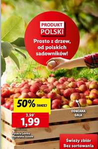 Polskie jabłka czerwone luzem odmiana Gala, bez limitu! w cenie 1,99 zł/kg @Lidl