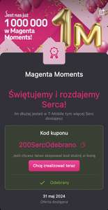 Nawet 1000 serc T-mobile Magenta Moments
