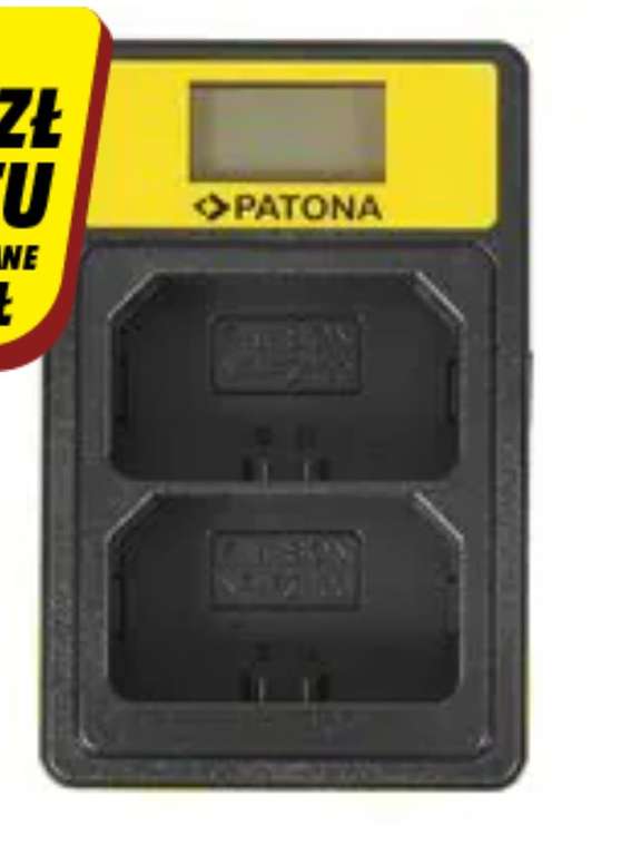 Ładowarka PATONA USB Smart Dual LCD do akumulatorów Sony NP-FZ100, czyli odpowiednich do np. Sony A7iii i A7iv
