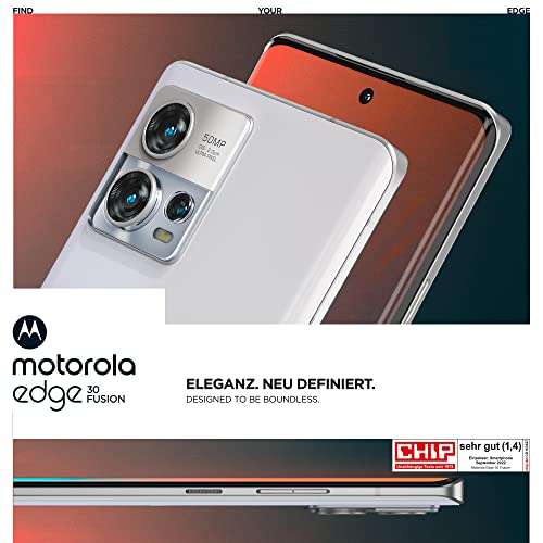 Smartfon Motorola Edge 30 Fusion 8/128 GB, Dual- biały- amazon.de stan bdb