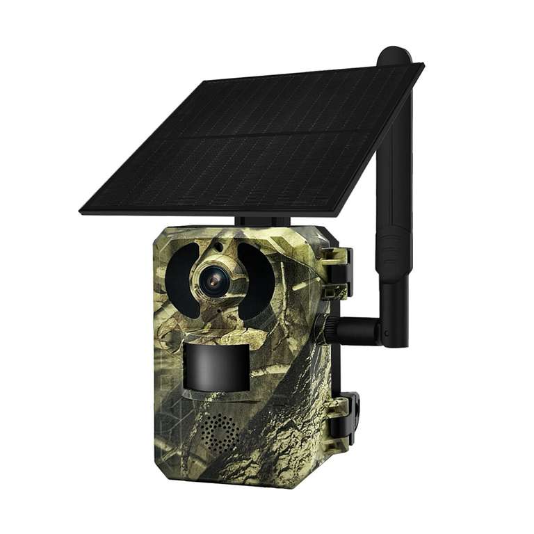 Kamera leśna ESCAM QF380 4G 4MP z panelem solarnym