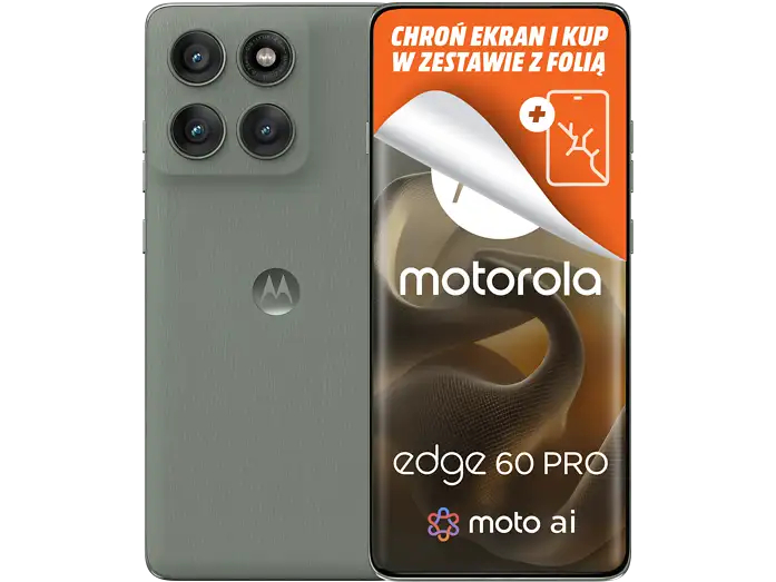 Smartfon MOTOROLA Edge 60 Pro 5G 12 GB/ 512 GB Szary + zapychacz płyn czyszczący LCD
