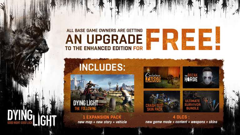 Dying Light - darmowe ulepszenie do wersji Enhanced Edition dla posiadaczy gry (PS4/PC/Xbox)