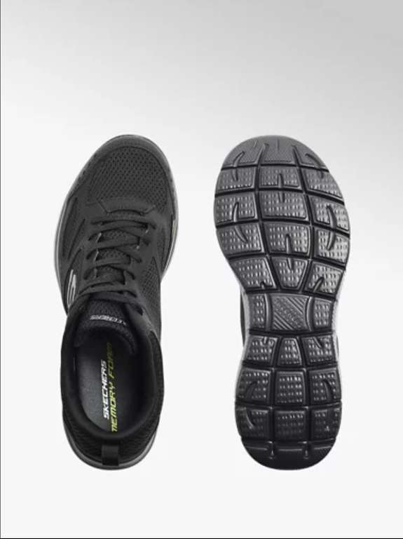 Męskie czarne buty Skechers