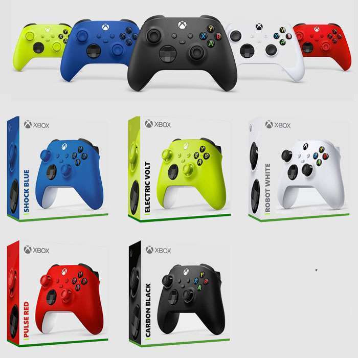 Kontroler Pad Xbox Series S/X One S/X niebieski, czerwony, zielony