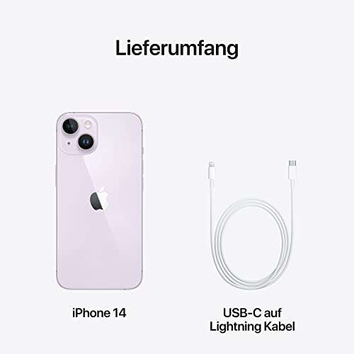 Smartfon Apple iPhone 14 (128 GB) - fioletowy, północ [ od 856,87 € + wysyłka 5,99 € ]