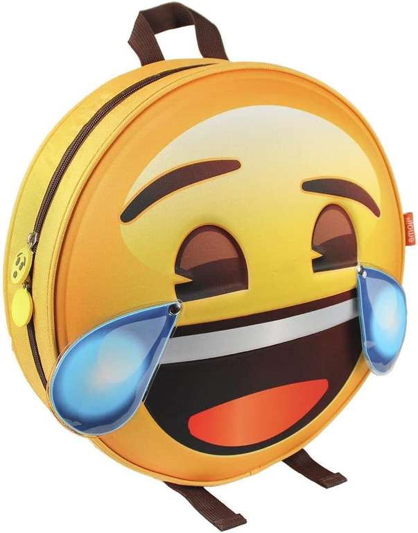 3D Emoji Plecak dla dzieci, 28 cm, żółty