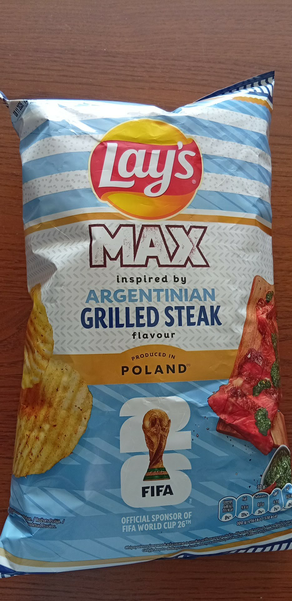 Chipsy Lays Max Grillowany Stek 190g Karbowane @biedronka