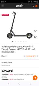 Hulajnoga elektryczna, Xiaomi, Mi Electric Scooter M365 Pro 2, 20 km/h, czarny, 250 W