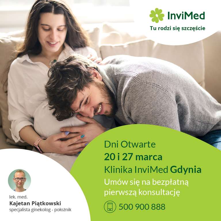 Bezpłatna pierwsza konsultacja niepłodnościowa InviMed Gdynia