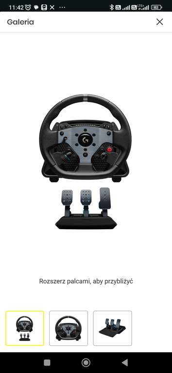 Zestaw Kierownica Direct Drive 11NM Logitech G Pro Racing (Kierownica, baza, pedały ) PC