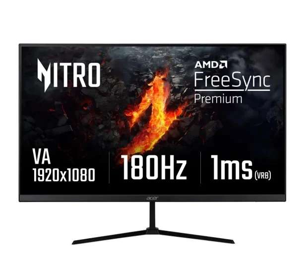 Monitor Acer Nitro QG240YS3BIPX (23,8", VA, 180 Hz, AMD FreeSync) za 499 zł + PSC 50 zł @ x-kom