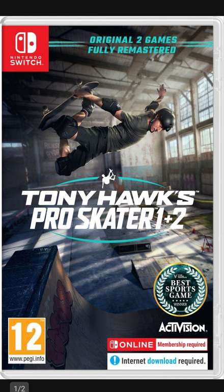 Tony Hawk's Pro Skater 1+2 Gra NINTENDO SWITCH