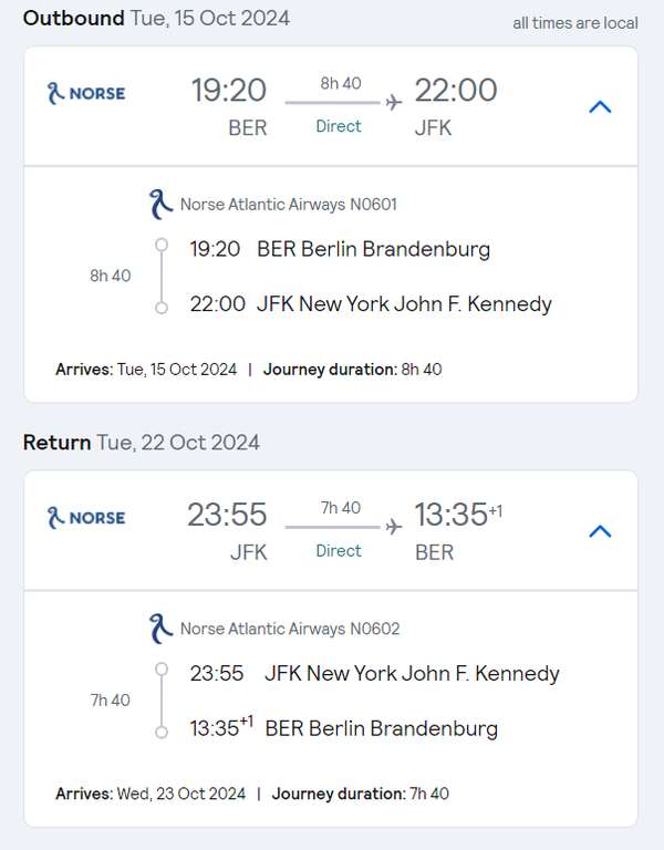 NOWY JORK (USA) Tanie loty bezpośrednie tam+powrót. Wylot z Berlina. Październik-listopad 2024r.