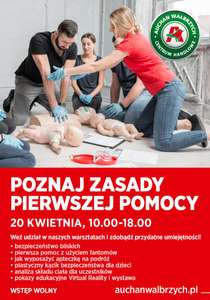 Naucz się udzielać pierwszej pomocy w Centrum Handlowym Auchan w Wałbrzychu