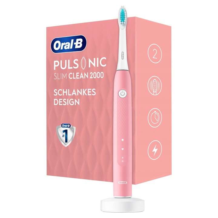 Szczoteczka elektryczna Oral-B Pulsonic Slim Clean 2000 różowa