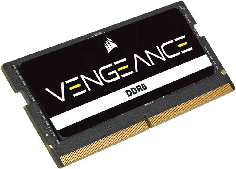 Pamięć RAM DDR5 do laptopa Corsair Vengeance SODIMM 16GB (1x16GB) 4800MHz CL40, 32GB (2x16GB) za 375,50 PLN