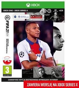 FIFA 21 Edycja Mistrzowska Xbox One / aktualizacja XSX (o./os. za darmo)