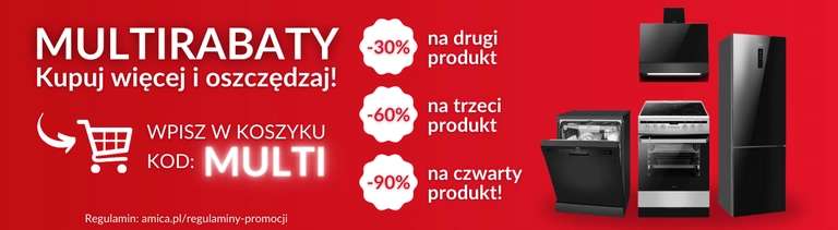 Multirabaty na Amica.pl | 30%, 60%, 90% taniej w zestawie