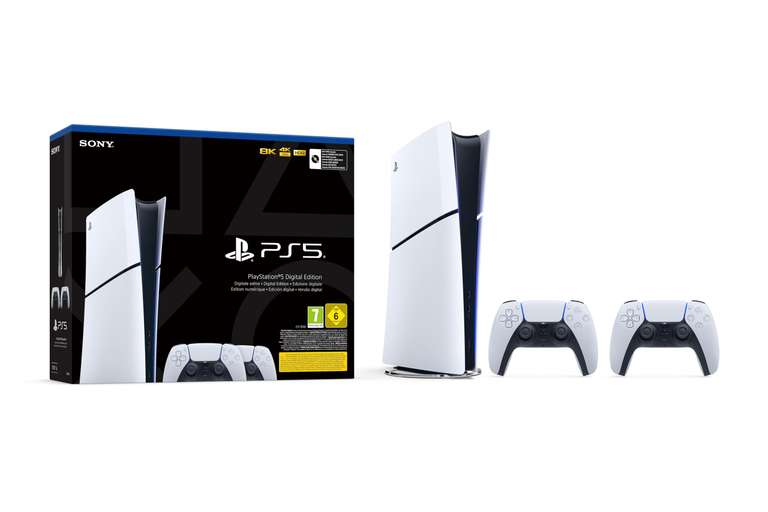 Konsola Playstation 5 Slim Digital 1 TB + 2 pady | 456,42€~1958 zł | Amazon.es
