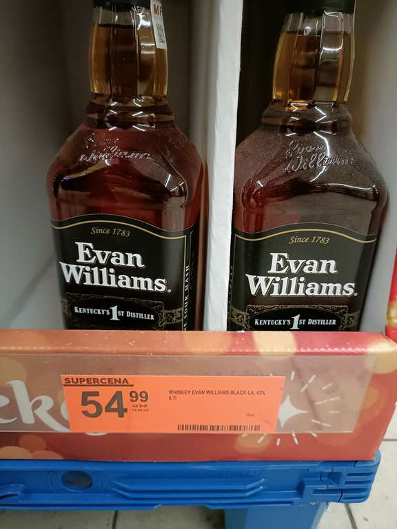 Evan Williams Kentucky Bourbon/Whiskey 0,7l Biedronka Poznań Rondo Skubiszewskiego