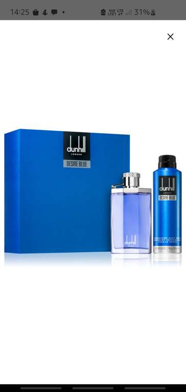 Zestaw Dunhill Desire Blue edt 100ml+ dezodorant 170ml