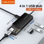 Hub USB 4 w 1 - 4 USB-A 3.0 5Gbps zasilane USB-C 5V/1A za 8.92$