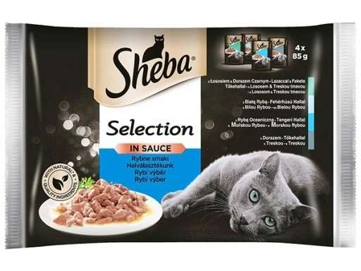 Karma Sheba Selection, 96 x 85 g z kodem rabatowym