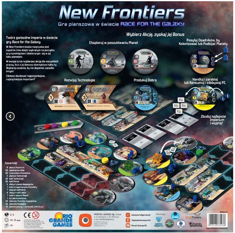 New Frontiers - gra planszowa PL