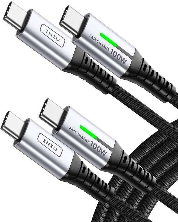 2 x kabel USB C do USB C, 100W, 2 metry INIU KUPON -50%