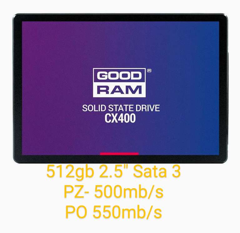 Dysk SSD Goodram CX400 512GB