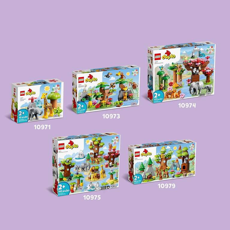 LEGO 10971 DUPLO Dzikie zwierzęta Afryki | 25,87 zł przy zakupie 2 (tylko Prime) | darmowa dostawa z Amazon Prime |