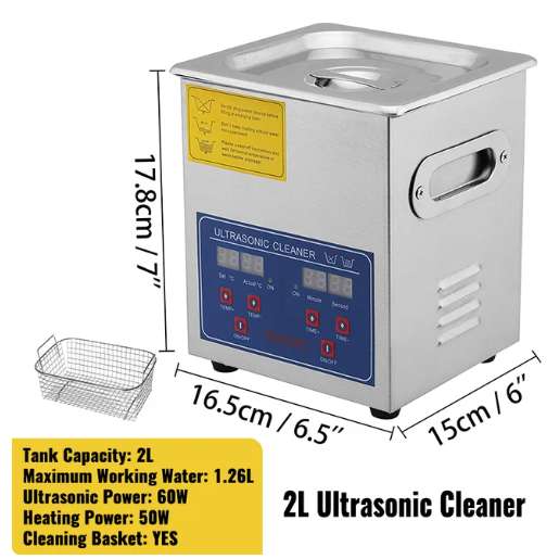 Przenośna myjka ultradźwiękowa VEVOR 2L | Wysyłka z ES | $40.15 @ Aliexpress