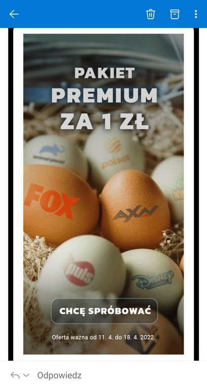 Pakiet premium za 1 złoty internetowa TV Televio link w opisie