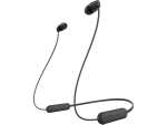 Słuchawki bezprzewodowe SONY WI-C100 (czarne, BT, 25h na baterii) @ Media Markt