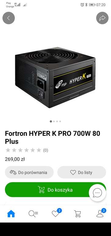 Zasilacz do komputera Fortron HYPER K PRO 700W 80 Plus